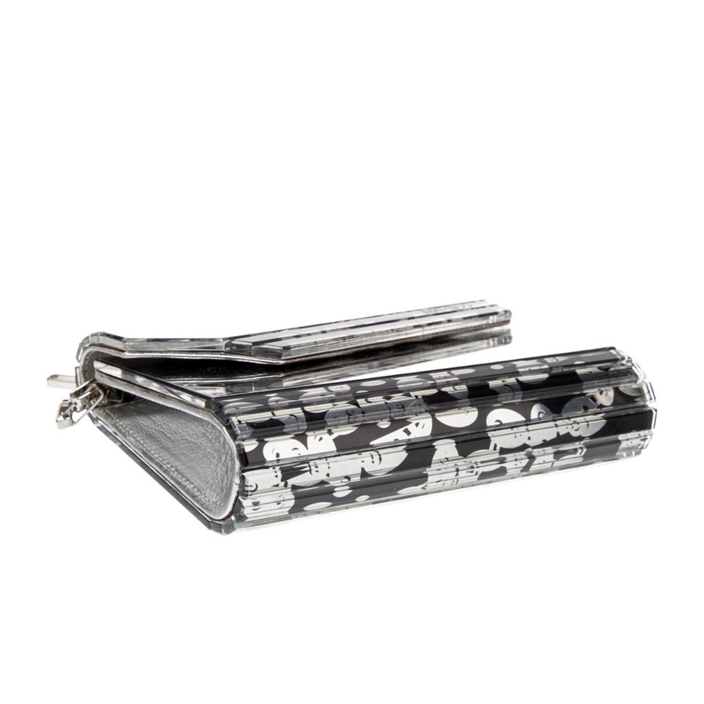 Jimmy Choo Black and Silver Acrylic Clutch - Picture 6 of 6